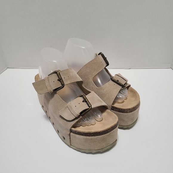 Steve‎ Madden Kali Women's Tan Platform Sandals Size 9.5M